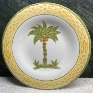 Palm Beach Dinner Plates Set of 3 Vintage